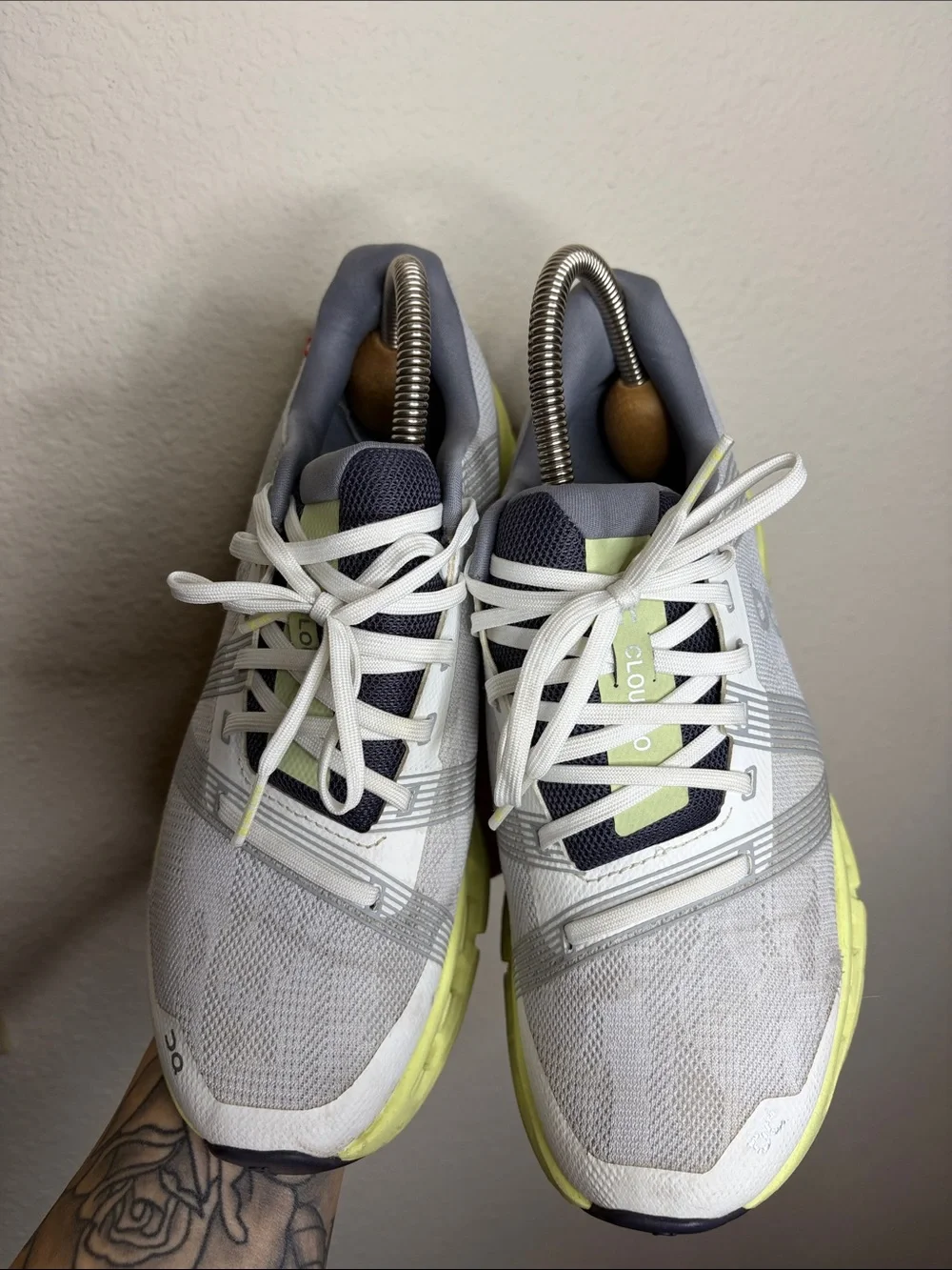 On Running | Women’s CloudGo Athletic Sneakers in Frost/Grey Size 8